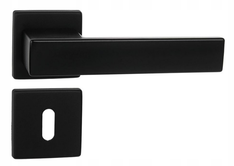 italská klika Total Qr Sl černá matná rozety Wk