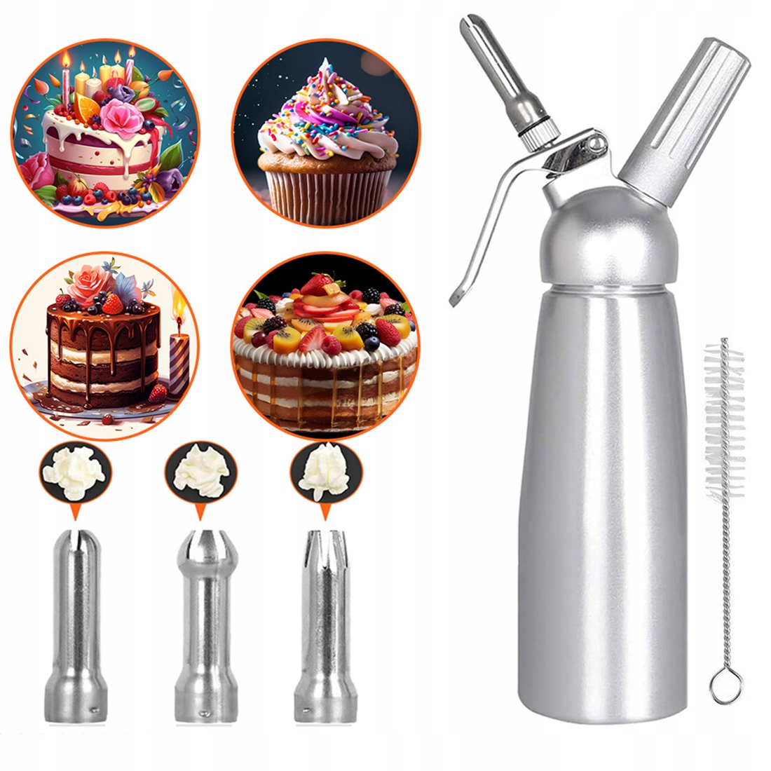 Dávkovač Šlehačky, Dávkovač Šlehačky, Sifon Na Šlehačku, 500 ML