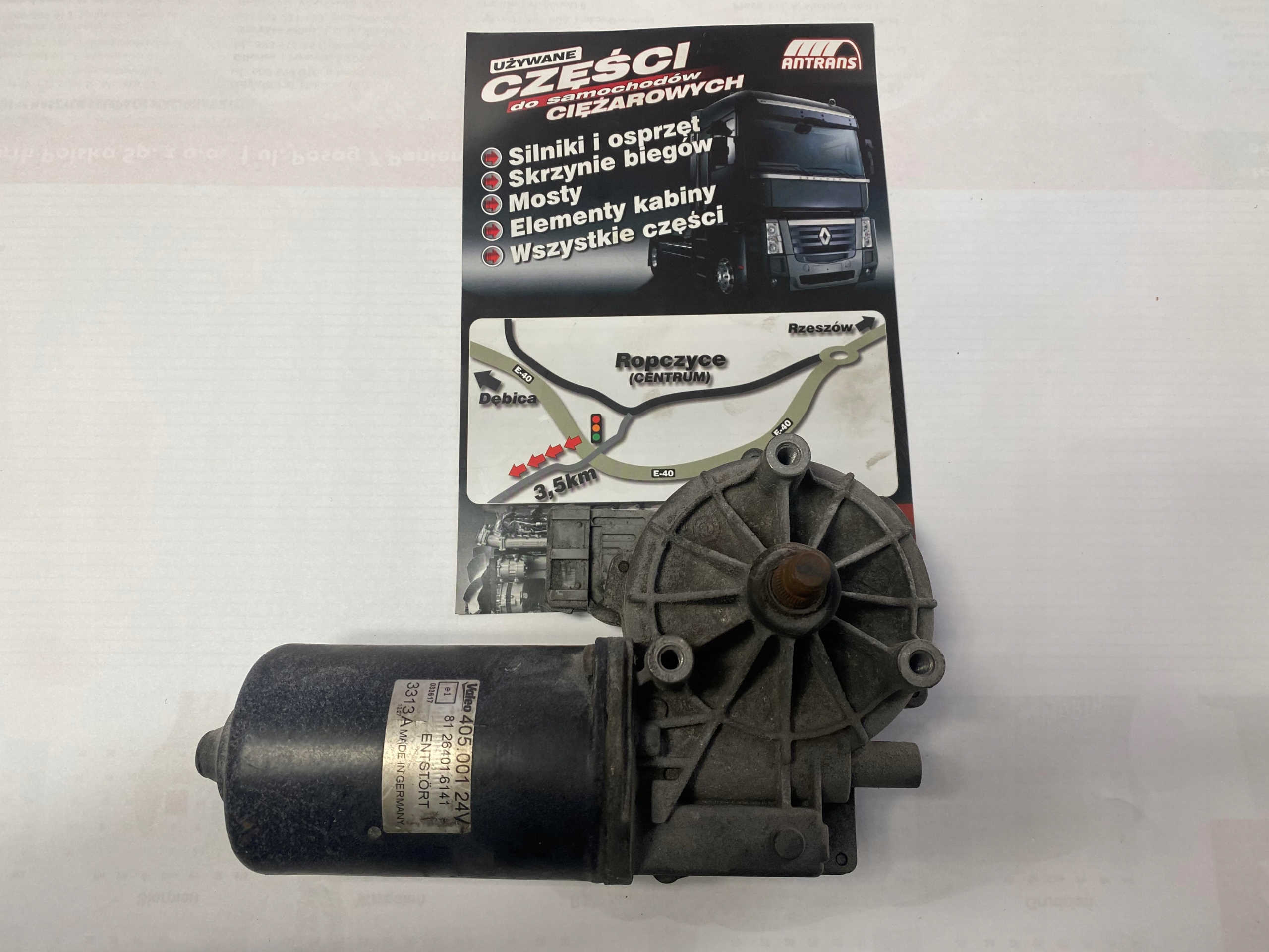 VAL405001 - Мотор склоочисника VALEO 405001