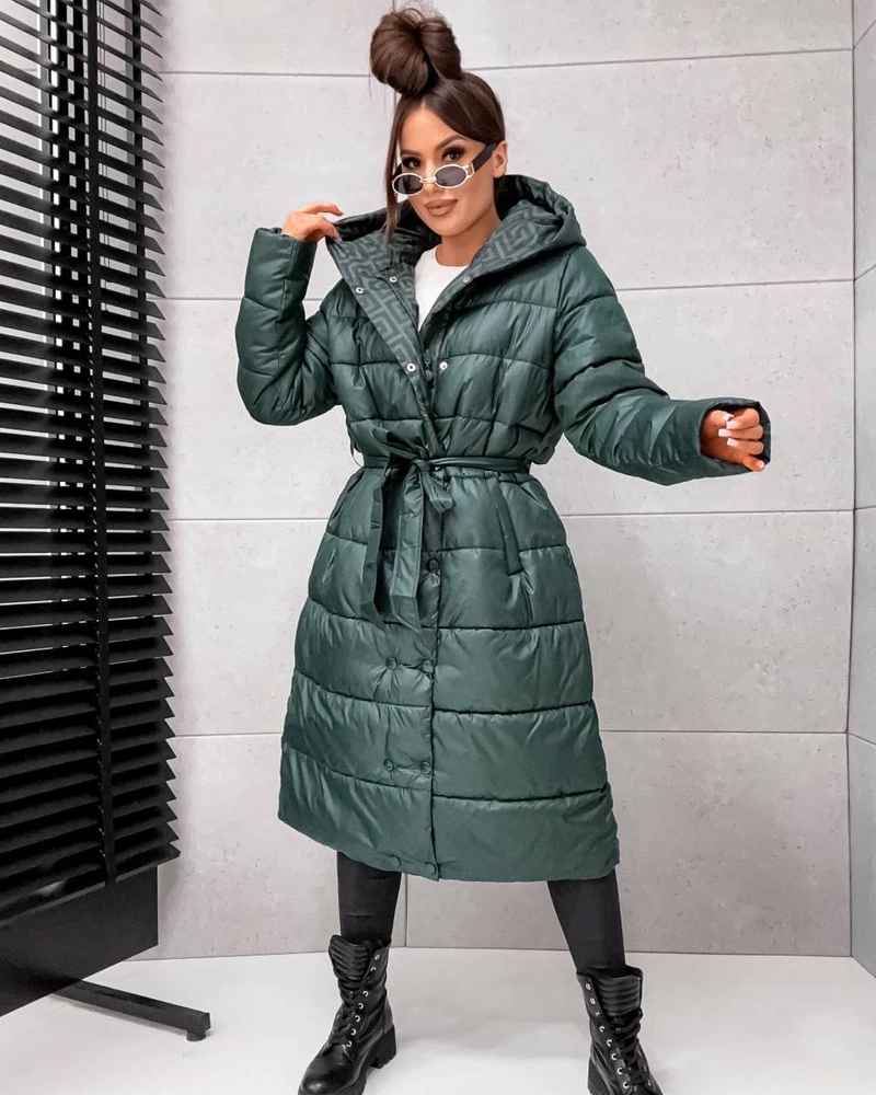 Zimní Bunda 2V1 6638 Zelená 56