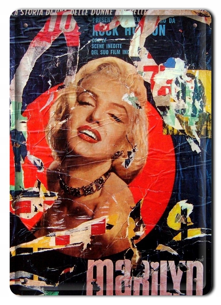 Marilyn Metalowy Szyld Plakat Obrazek Retro #02174