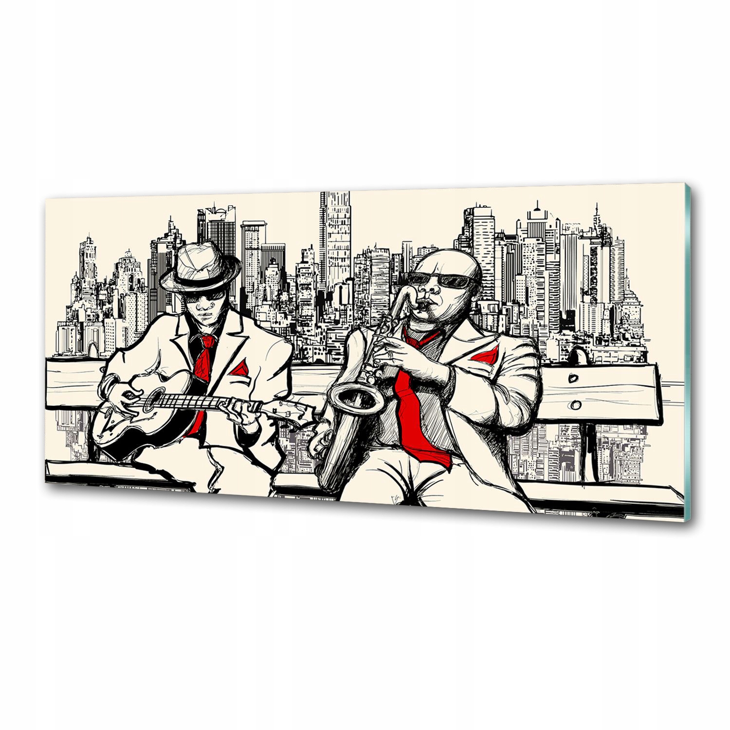 Panel do kuchyne New York Jazz 125 x 50 cm Lepidlo