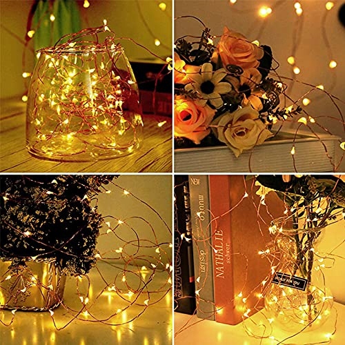 JSDOIN Lichterketten 5m 50LEDs Na Baterie Do Dekoracji Wnętrz i Świąt — miniatura 7