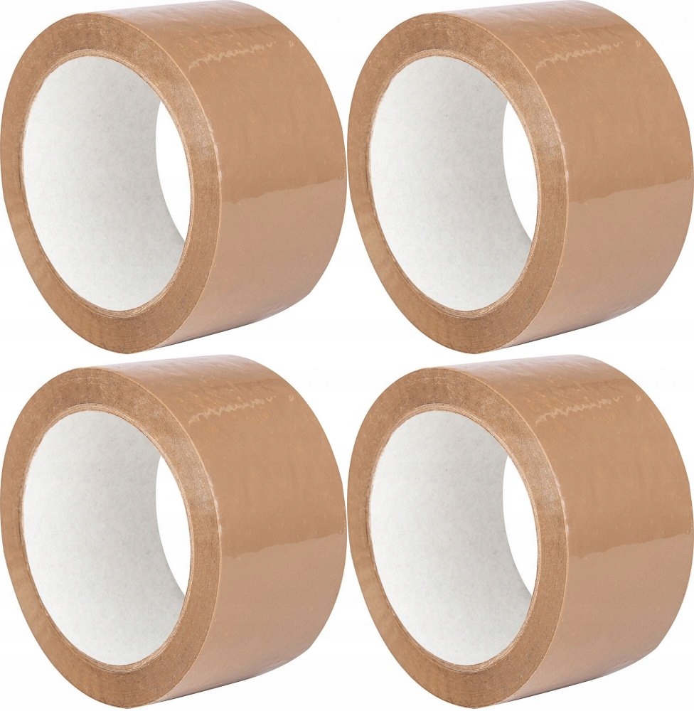 TAŚMA PAKOWA KLEJĄCA BRĄZOWA AKRYL 48mmx100m x 4