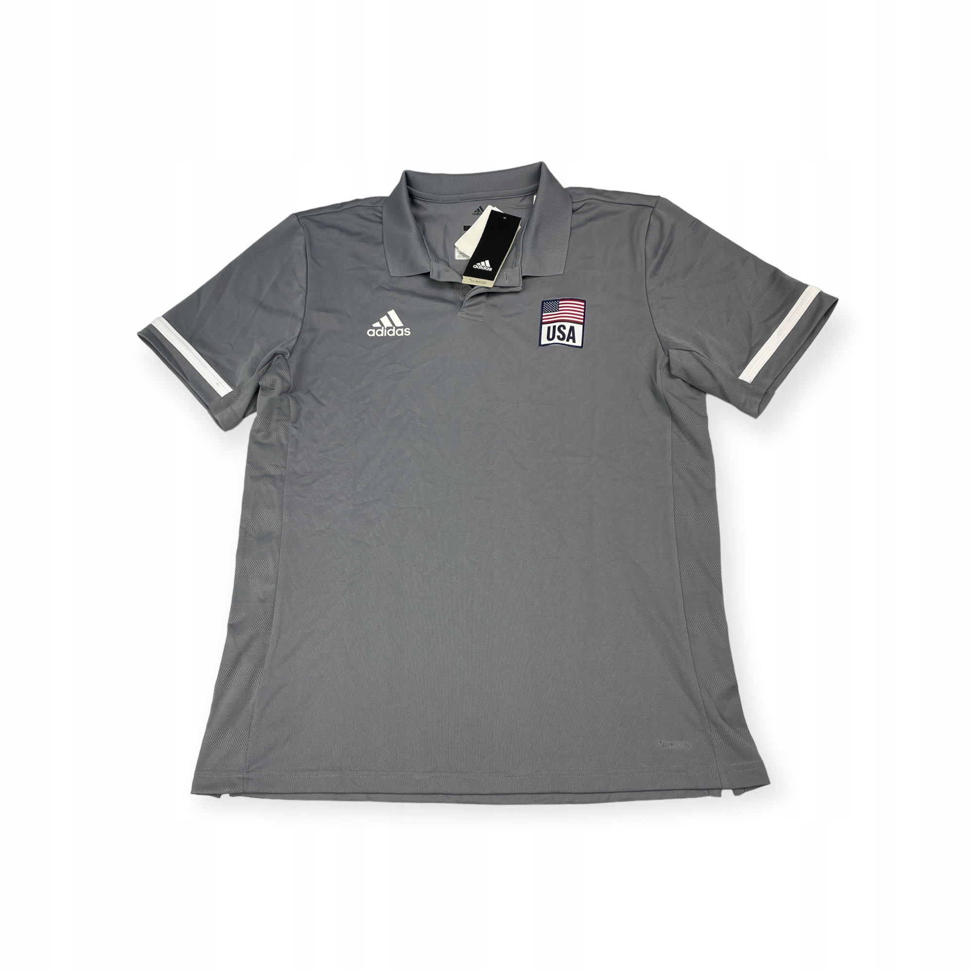 Koszulka damska polo szara Adidas Usa Volleyball L