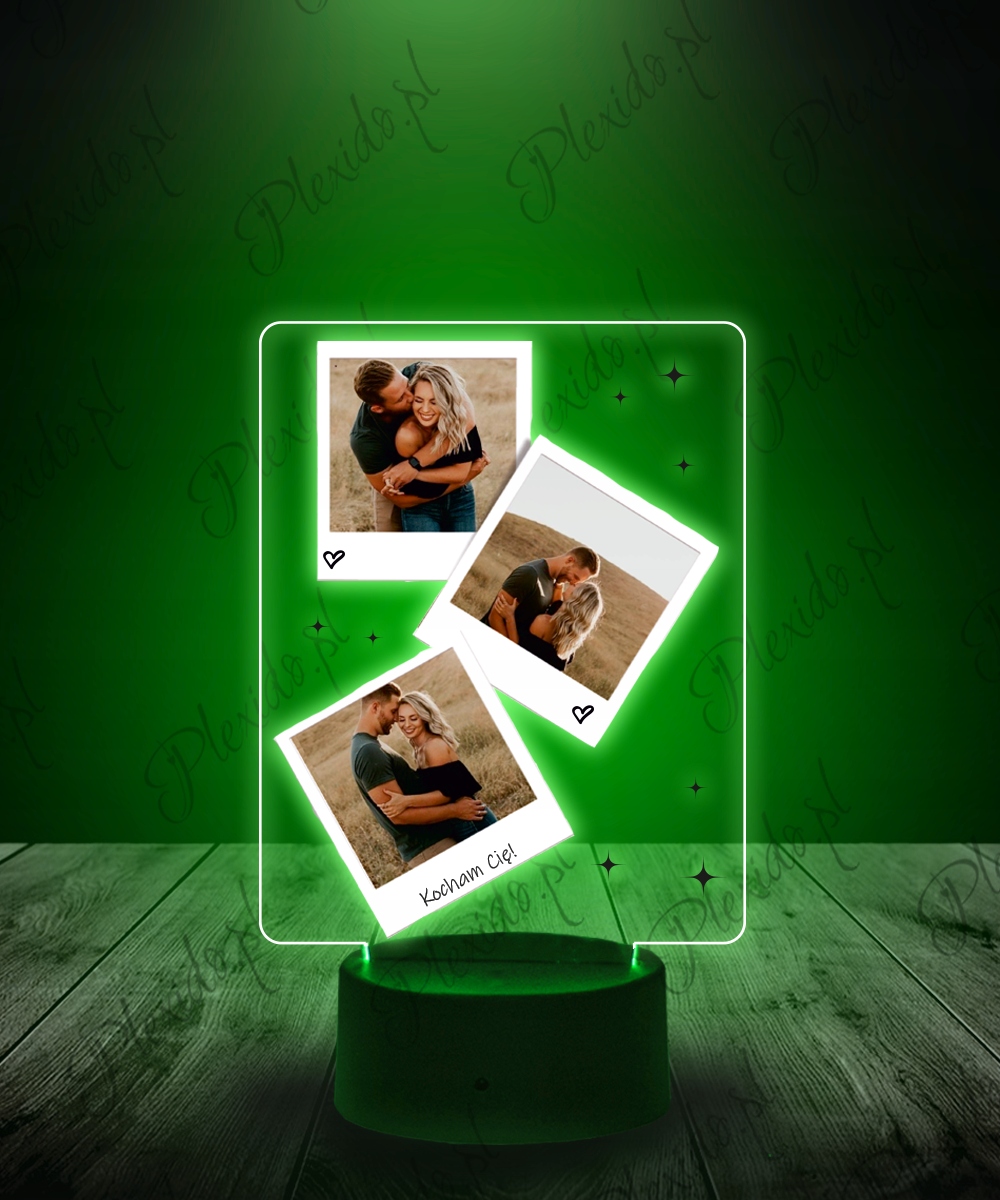 Statuetka LED na Walentynki Twoje Zdjęcia Plexido Marka Plexido