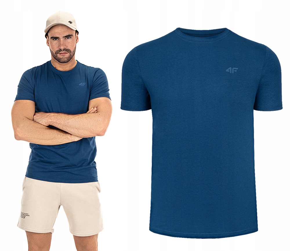 

4F T-shirt Koszulka bawełna Męska TSM352 r. L