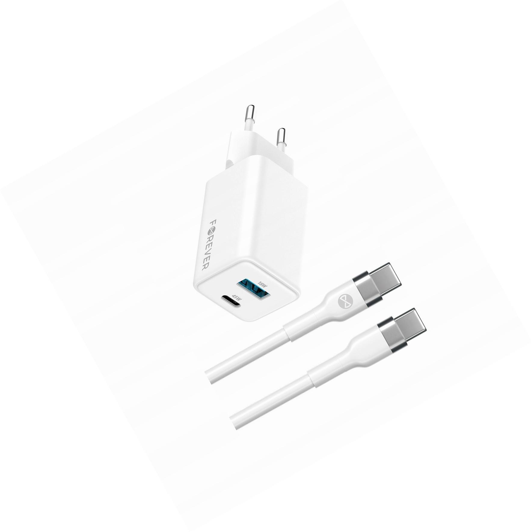 Szybka ładowarka GaN 45W Usb-c z kablem do Xiaomi Poco F3 5G