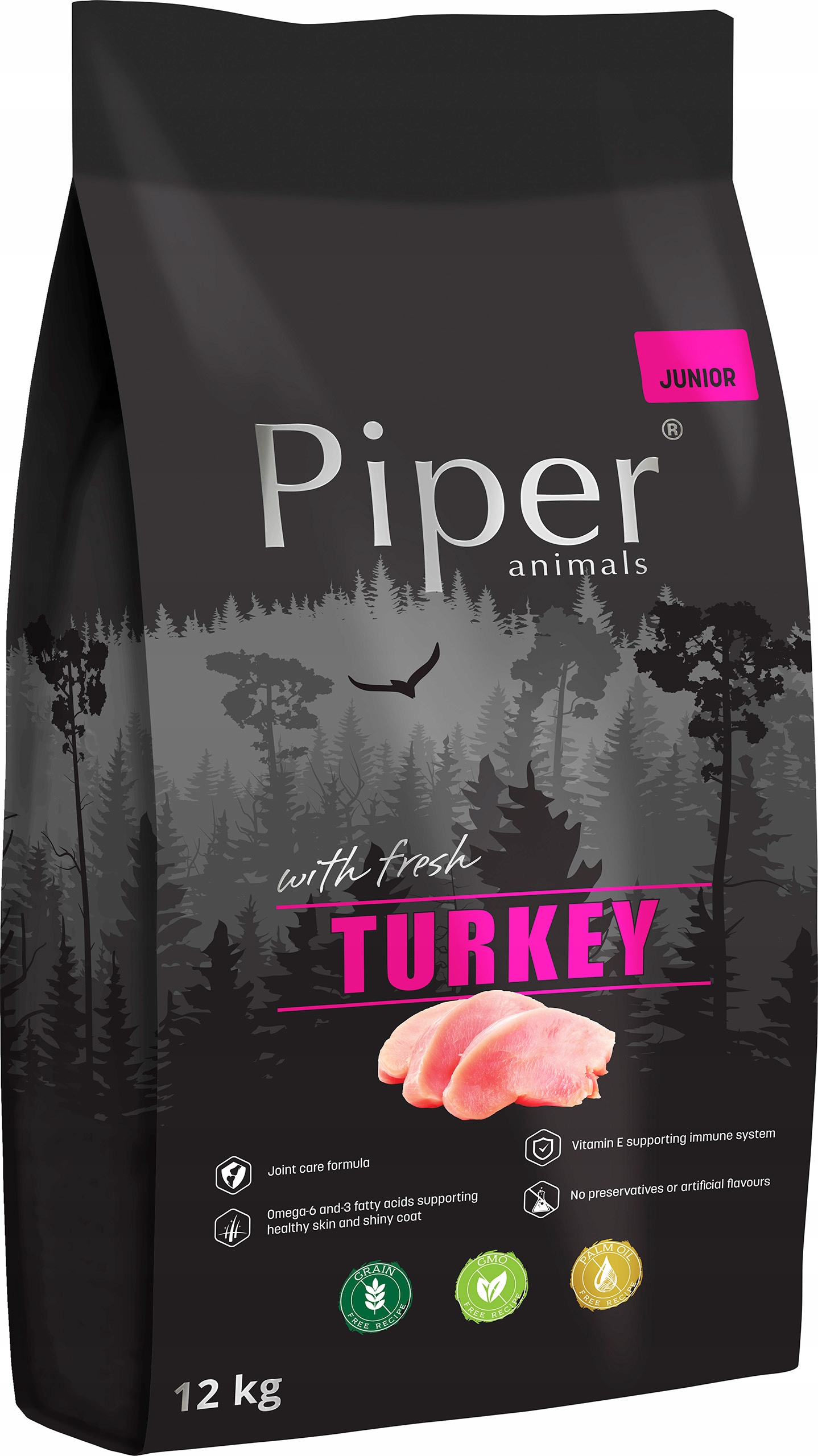 Karma sucha dla psa Piper Dolina Noteci indyk Junior 12kg