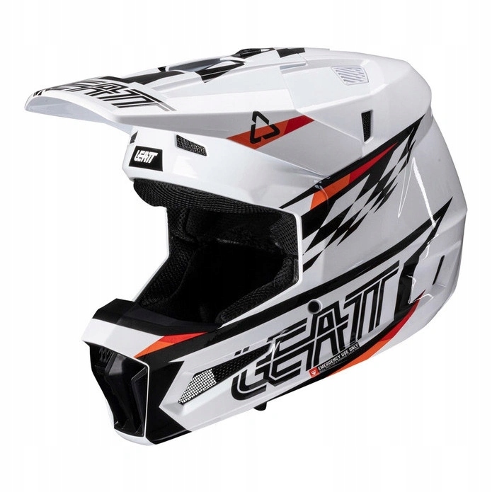 Crossová prilba s okuliarmi detská Leatt Kit Moto 3.5 V25 Junior White Darčeky