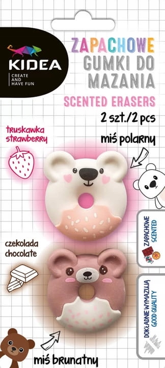 

Gumki Do Mazania Zapachowe Miś 2SZT GMZM2KA Kidea