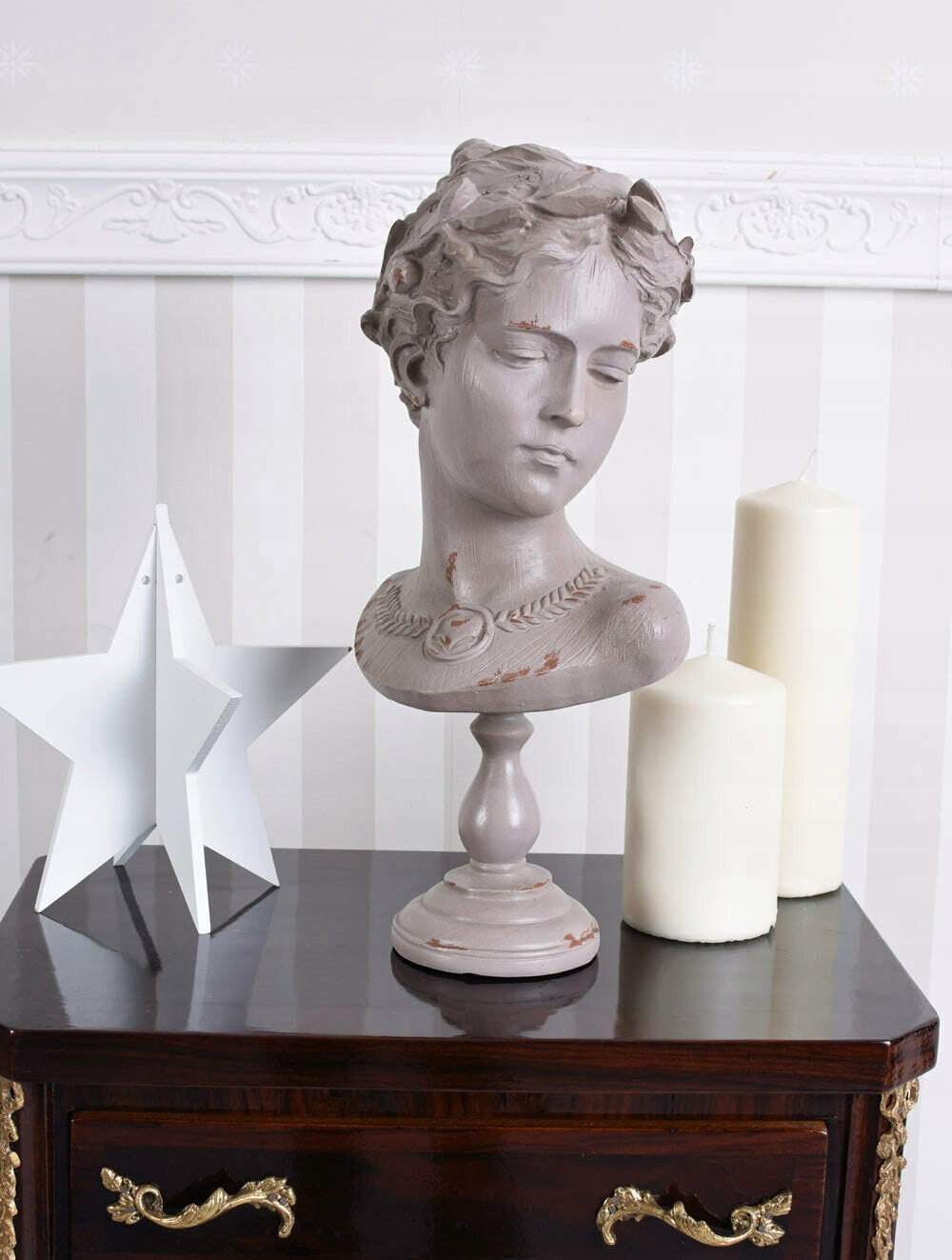 Popiersie Kobiety z Wieńcem Biała Secesyjna Kod producenta ptvc074