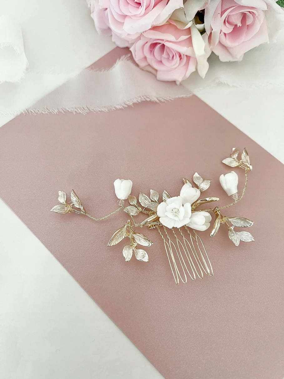 Grzebyk Light Gold & Flower II Rodzaj grzebyk