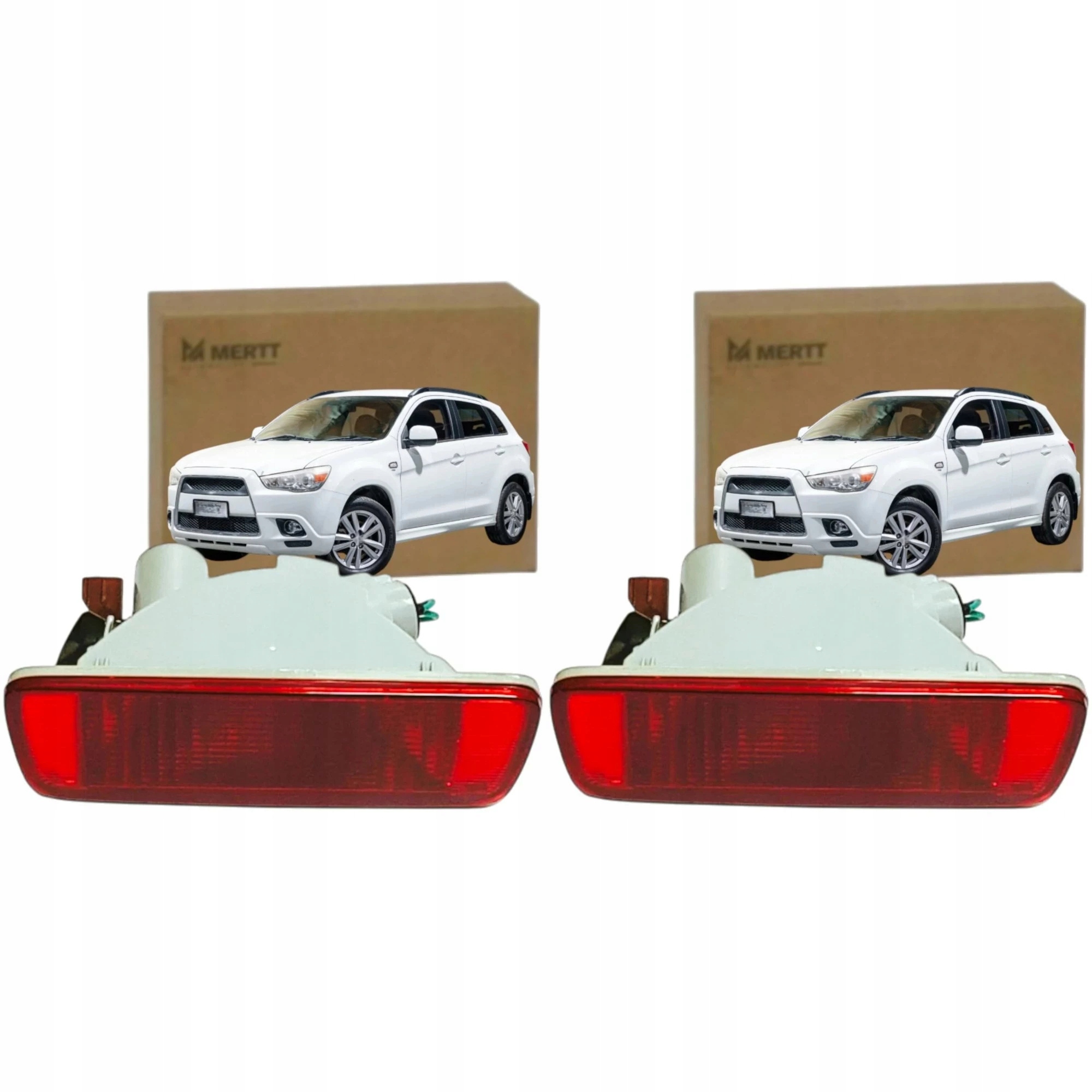 2x Zadní Mlhová Lampa S Objímkou A Žárovkou 8352A005 Mitsubishi Asx 1