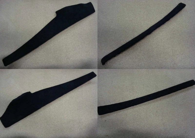 BMW E38 OSŁONA BOCZEK TAPICERKA TUNELU DYWAN CZARN