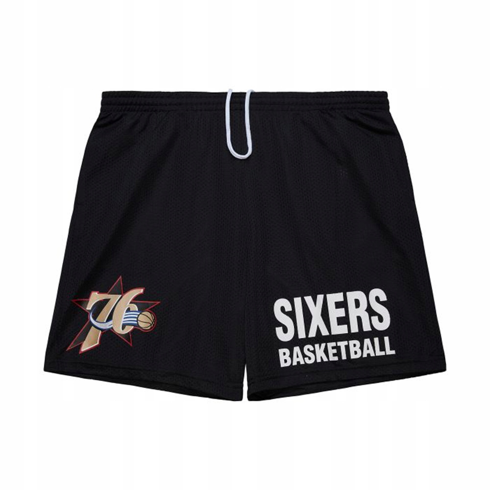 Spodenki Mitchell & Ness VINTAGE LOGO PHILADELPHIA 76ERS BLACK - XL