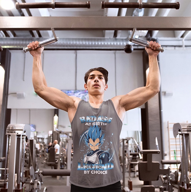 TANK TOP DRAGONBALL BADASS AT BIRTH LEGEND Rozmiar M