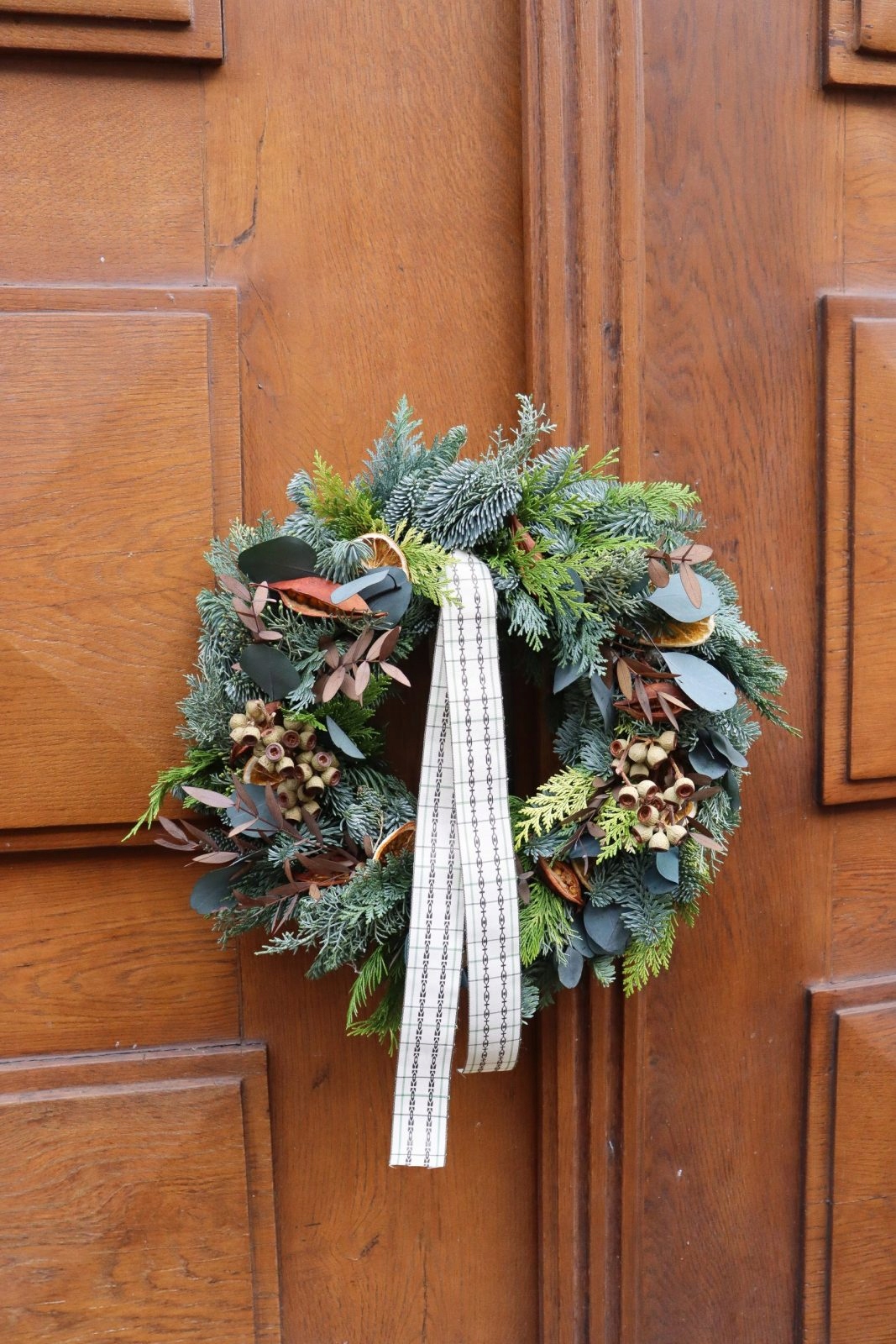 Vianočný veniec z prírodnej jedle Nobilis, veniec 40 cm, Vianoce