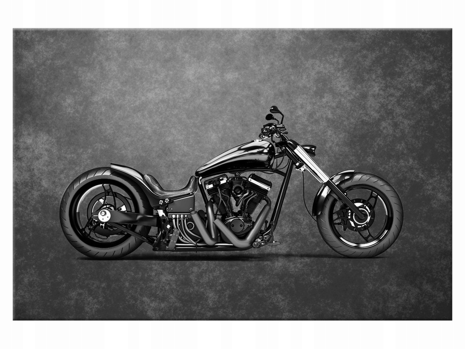 

Obraz Czarny chopper 120x80 Motoryzacja 1992A_1B