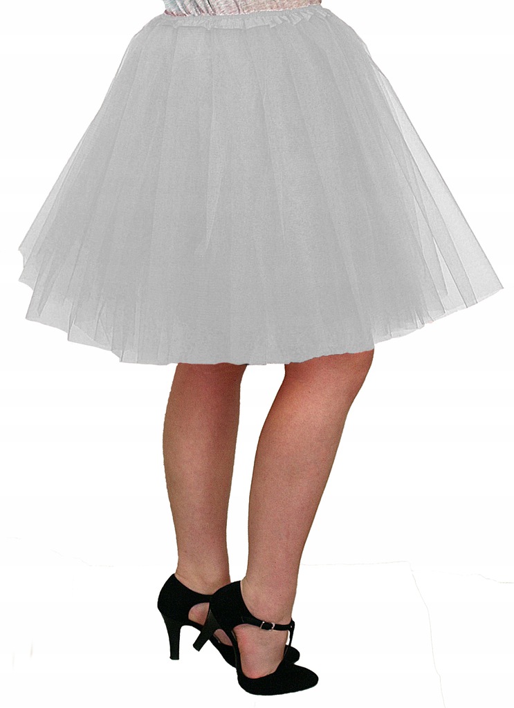 # SPÓDNICZKA TIULOWA z podszewką SPÓDNICA 50cm BIAŁA Marka inna marka