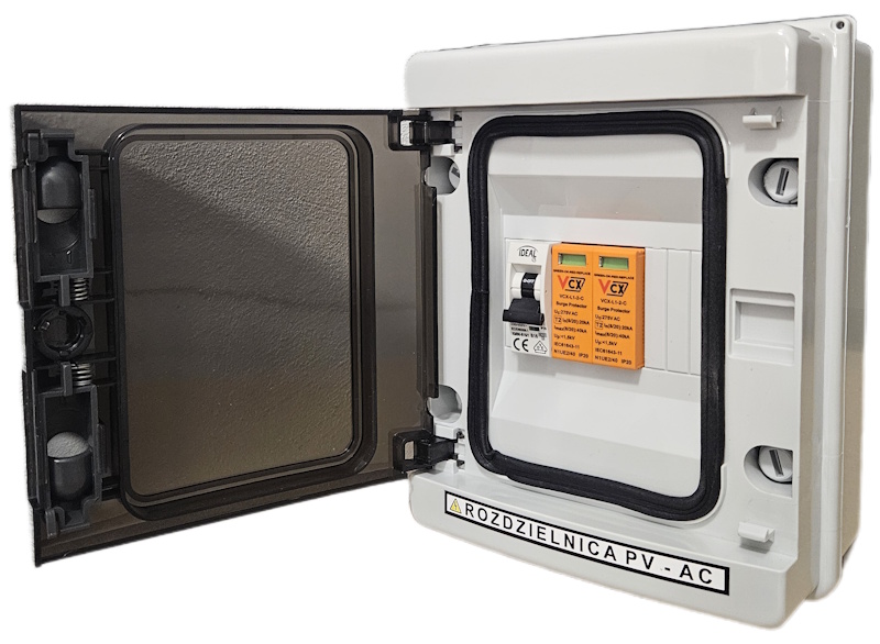 Rozdzielnica Pv Ac fotowoltaika ACS600 1 faza B16 do 3,68 kW typ T2