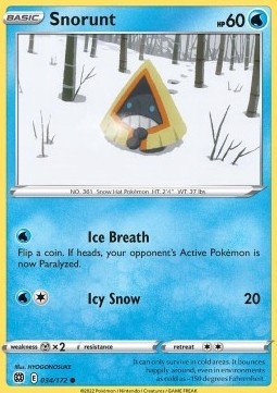 Karta Pokemon Snorunt (brs 034)