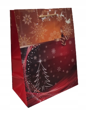 

Torebka M Świąteczna Mikołaj ozdobna