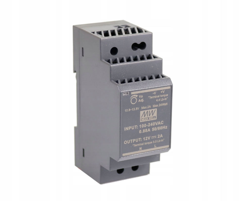 Zasilacz na szynę DIN Mean Well HDR-30-12 24W 12V
