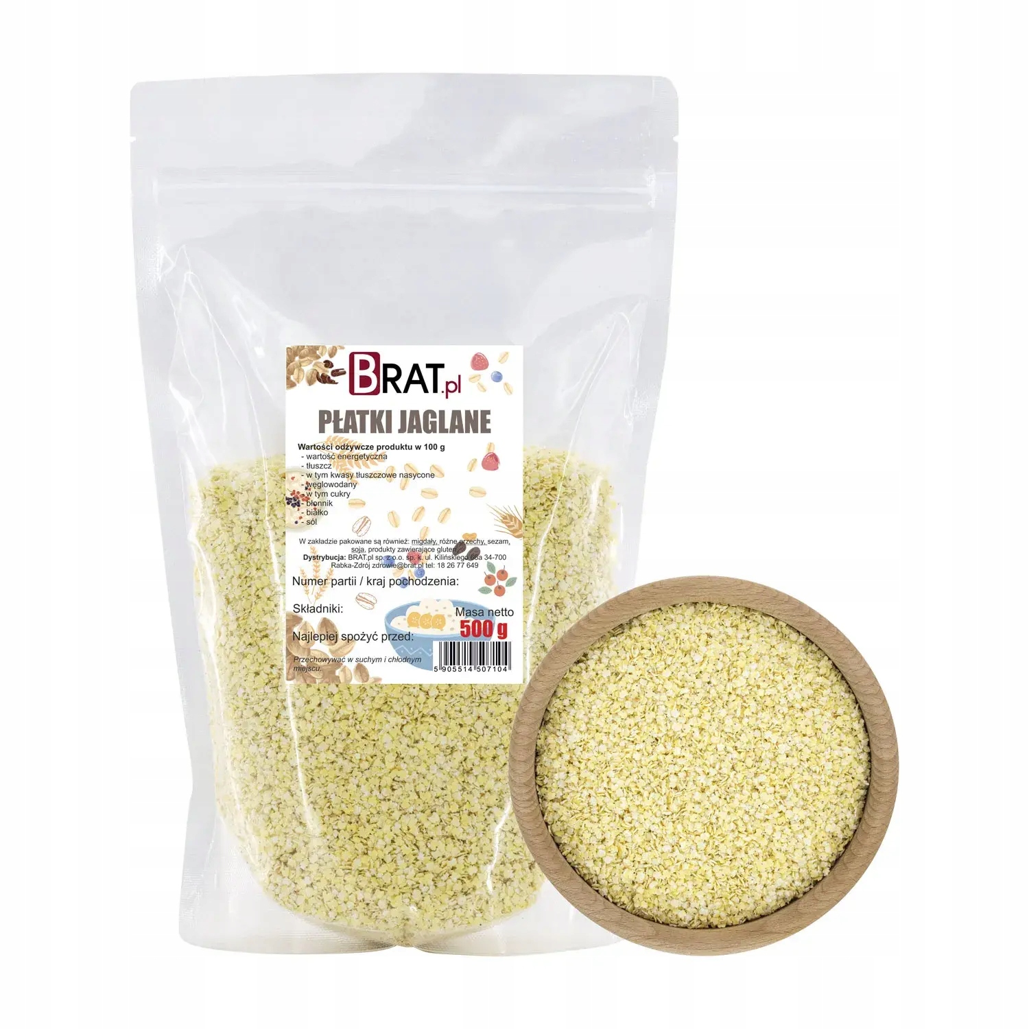 Levně 9X Brat Jáhlové vločky 500 g