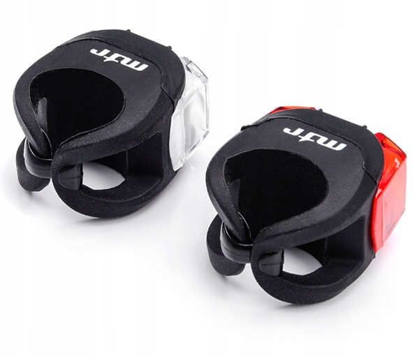 ZESTAW LAMPEK ROWEROWYCH DO ROWERU PRZÓD + TYŁ LED Model Flex Black