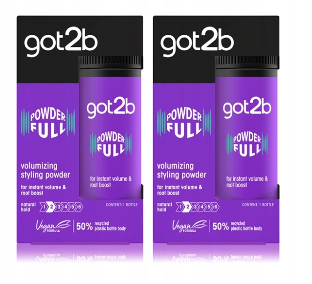 2 x Got2b PowderFull Volumizing Puder do włosów nadający objętość 10 g
