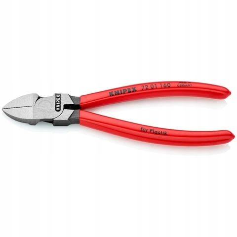Boční štípací kleště na plasty, 160 mm Knipex 72 01 160