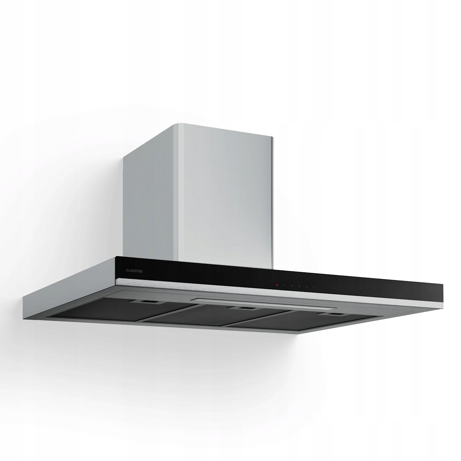 Okap Kuchenny Kominowy Klarstein Przyścienny 90CM 880M?/H Led Stal Czarny