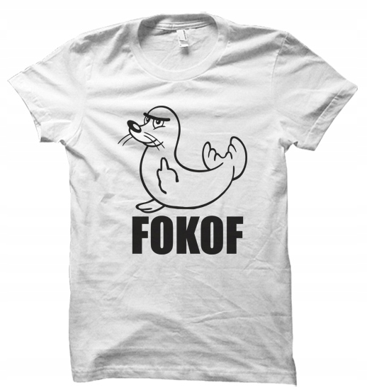 

Fokof foka fuck śmieszne koszulka t-shirt damskaM