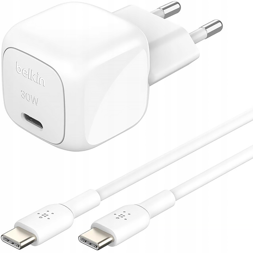 Belkin Ładowarka sieciowa, Compact, Usb-c Pd 3.1 30W kabel Usb-c