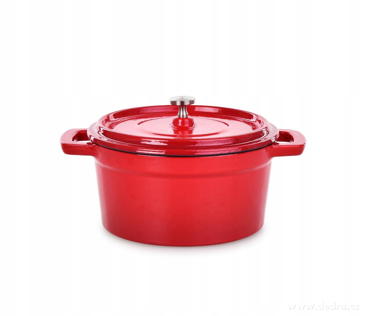 Litinový zapékací hrnec s poklicí Dedra MIDI Cocotte, 750 ml