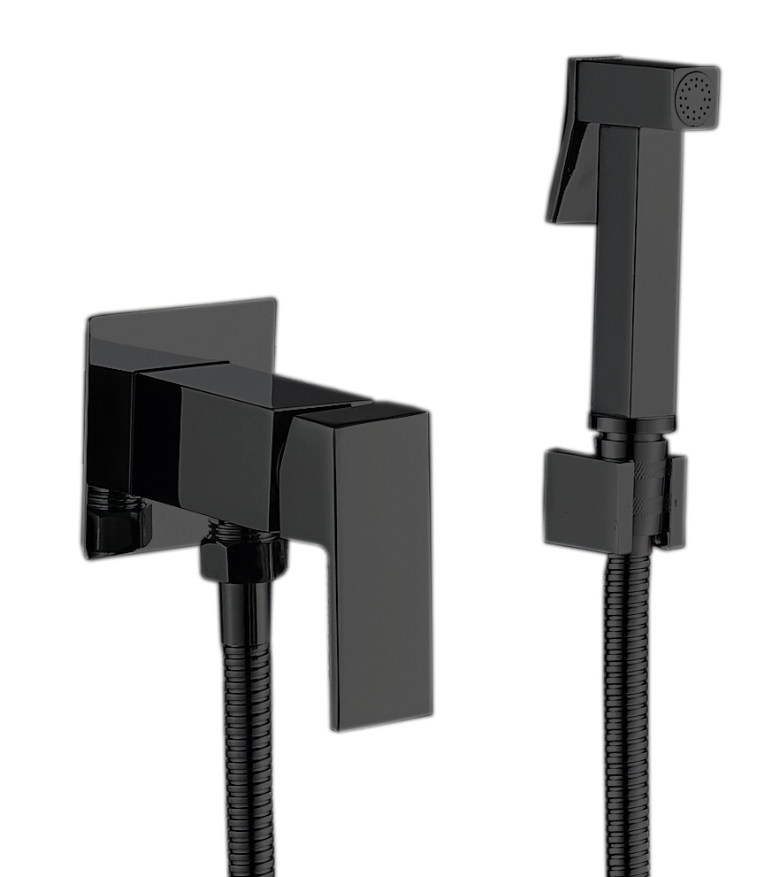 Bidetová baterie s bidetovou sprškou Mixxus Premium Kubus 002 (inner) Black