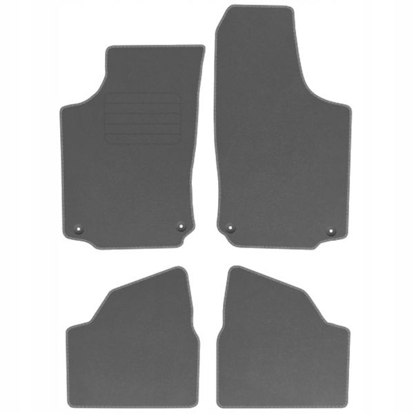 Opel Corsa III C 00-06 velurové koberce Comf Šedé