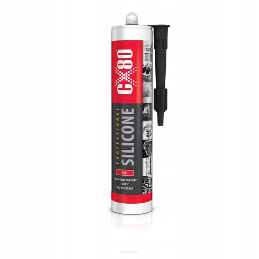 CX-80 Silikon Professional kartusz 310 ml czerwony