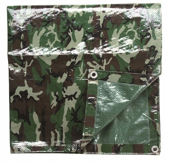 Plandeka Płachta Ochronna Survival 1,9x3m Woodland Mt