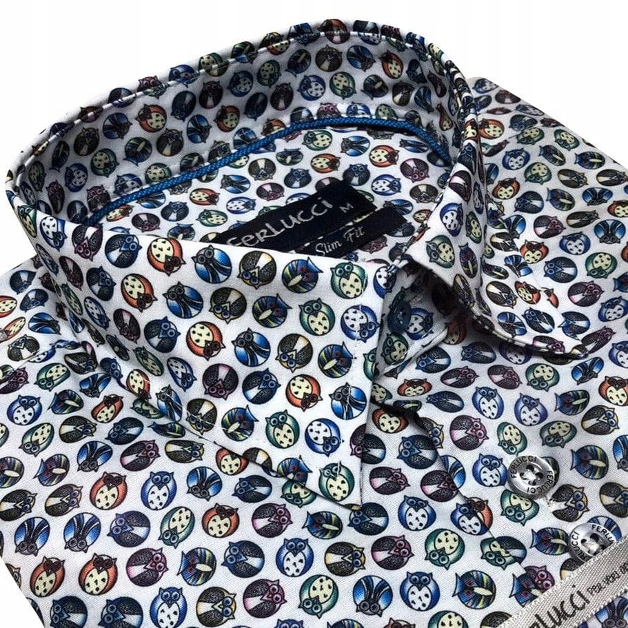 Ferlucci - Koszula Calabria Slim Fit - C111 XL Rękaw długi rękaw