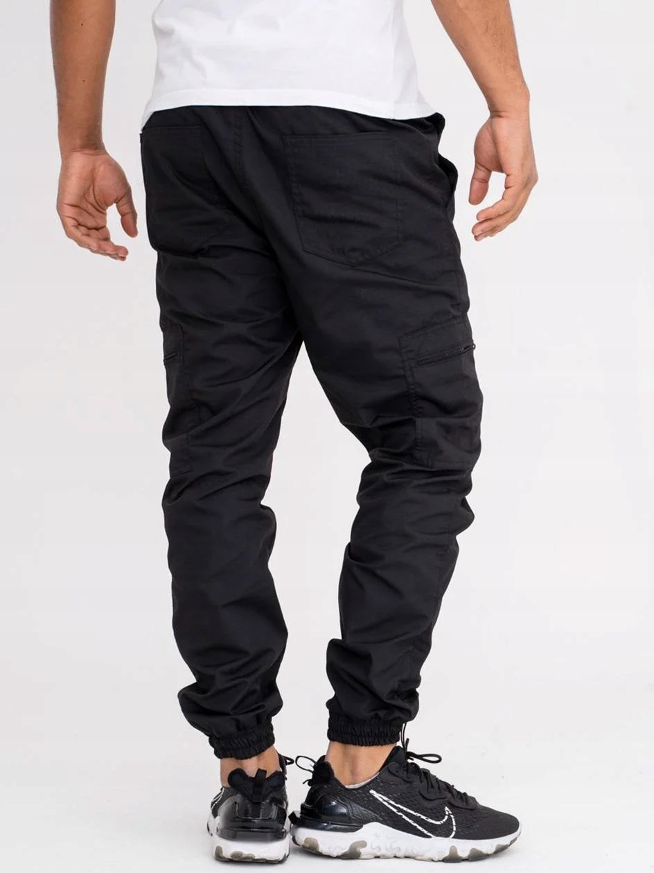 Kapsáče Jogger Látkové Jigga Wear Ripstop Cargo Černé M
