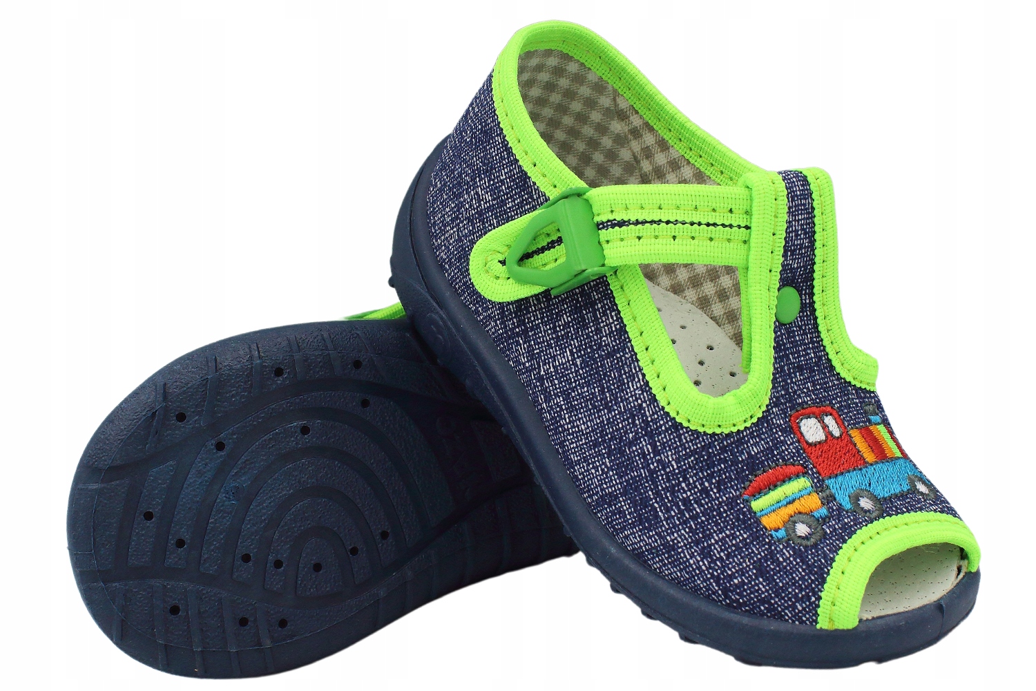 

Chłopięce Sandałki buciki Nazo bawełna dżins r19