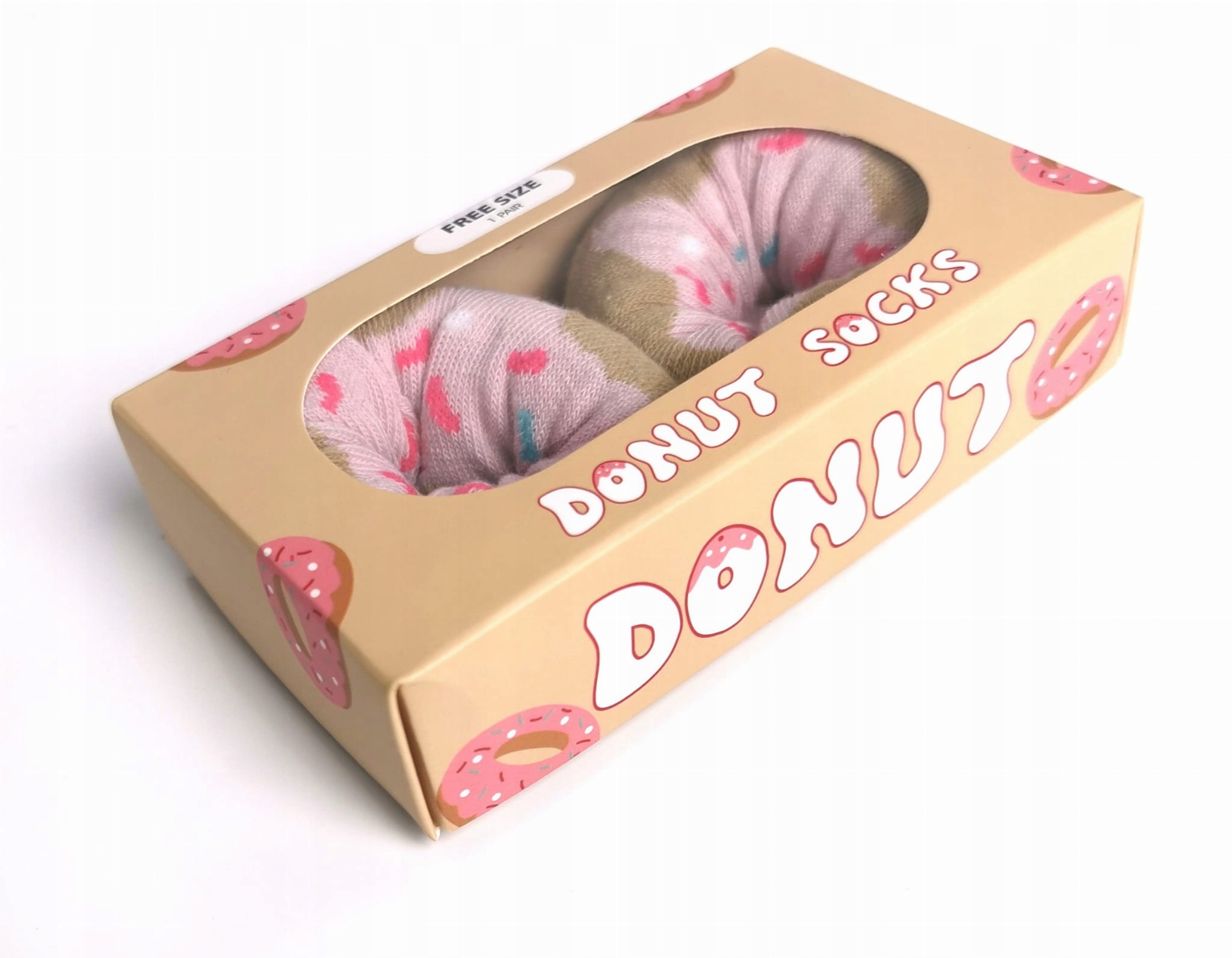 

Skarpetki damskie kolorowe donut pączek