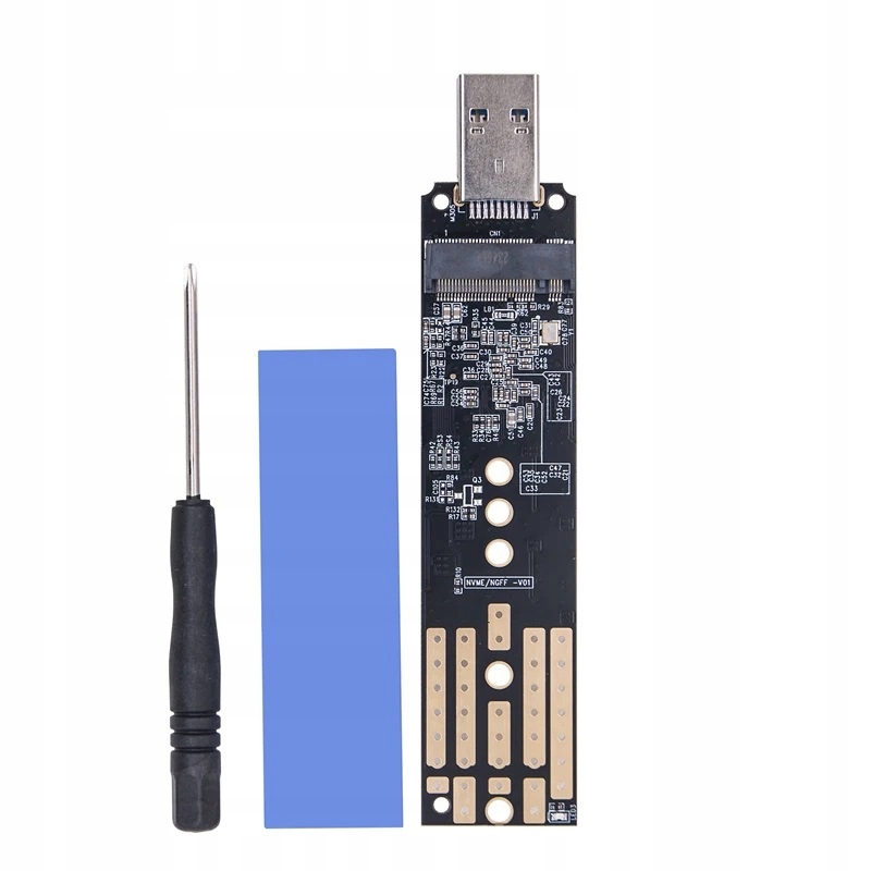 Adapter M.2 NVMe PCIe + M.2 SATA (NGFF) do USB 3.1 3.0 SSD dysk czytnik