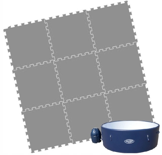 Penová Podložka Puzzle Pod Basen Spa Bestway Lay-z-spa Monaco 201x69CM