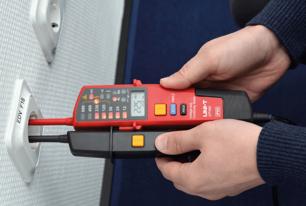Multimetr ręczny UNI-T UT18C Uniwersalny próbnik napięcia Faz AC DC Model UT18C