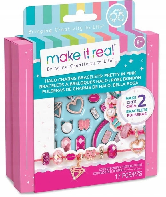 Zestaw do robienia bransoletek Pretty in Pink Make it Real