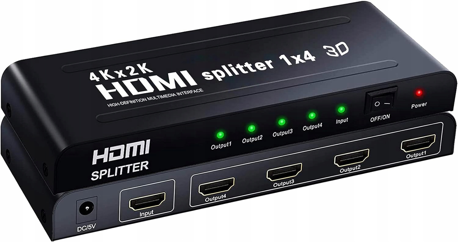 Splitter Hdmi Switch 4-CESTNÝ 4Kx2K Hdmi 3D DC\5V