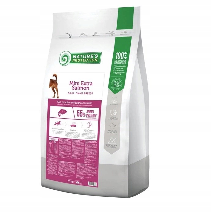 Levně Nature's Protection Mini Extra losos 7,5 kg